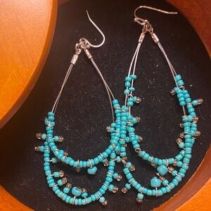 Turquoise Beaded Earrings